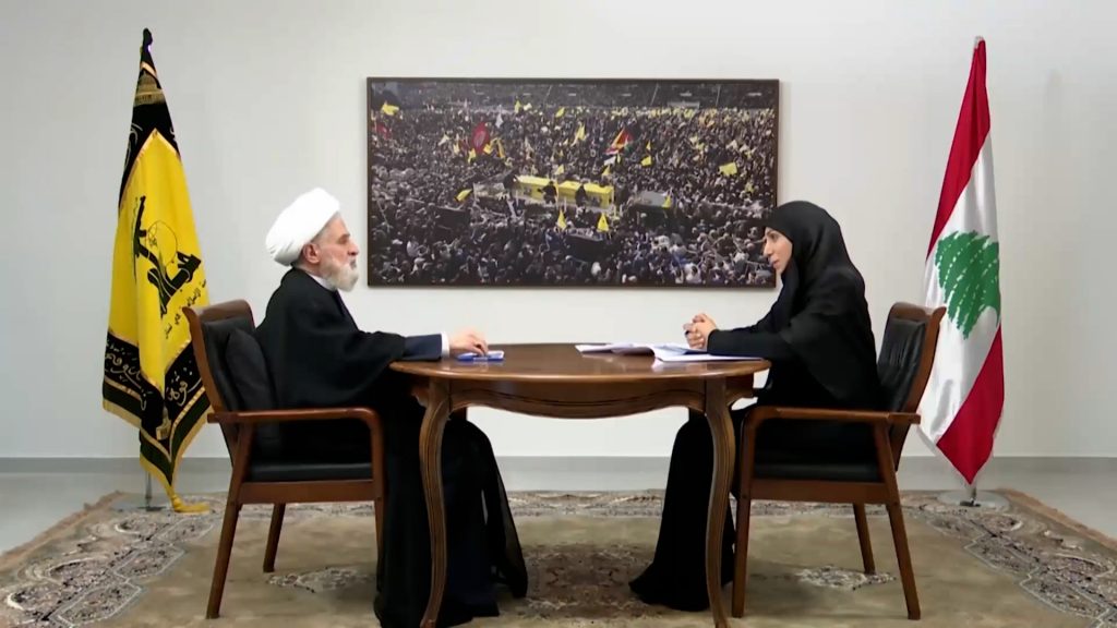 Hezbollah Sheikh Naim Qassem Al-Manar